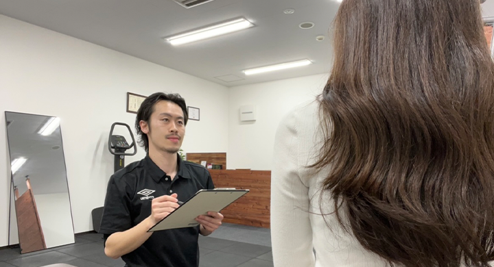 問診表の記入＆カウンセリング