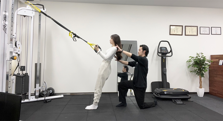 整体、鍼灸、ストレッチに加えて「トレーニング」も行っているから